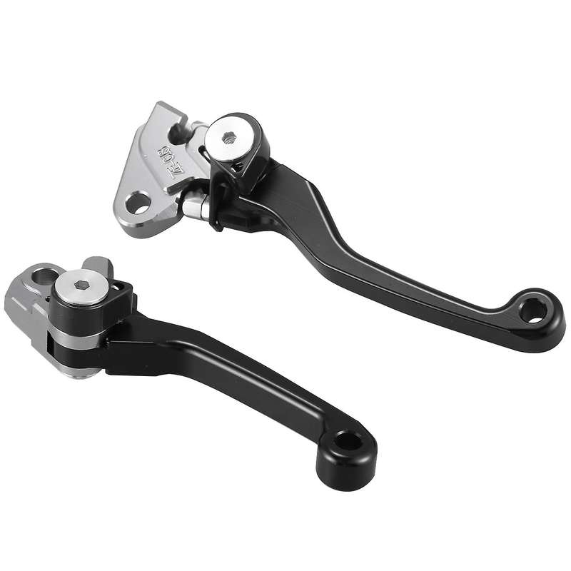 2Pcs Motorcycle Brake Lever Handle CNC Motorcycle Clutch Brake Lever Handle Black for YZ250 YZ250F K