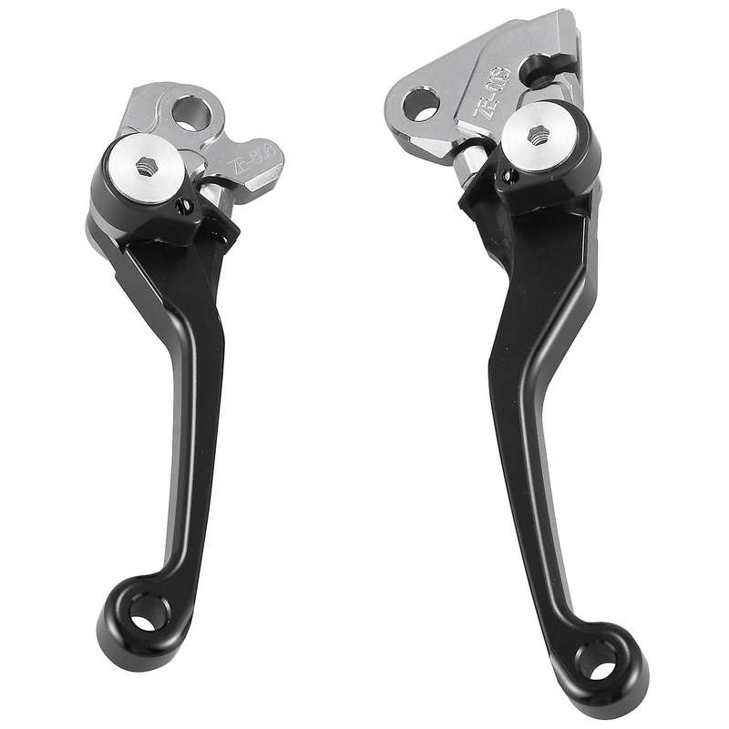 2Pcs Motorcycle Brake Lever Handle CNC Motorcycle Clutch Brake Lever Handle Black for YZ250 YZ250F K