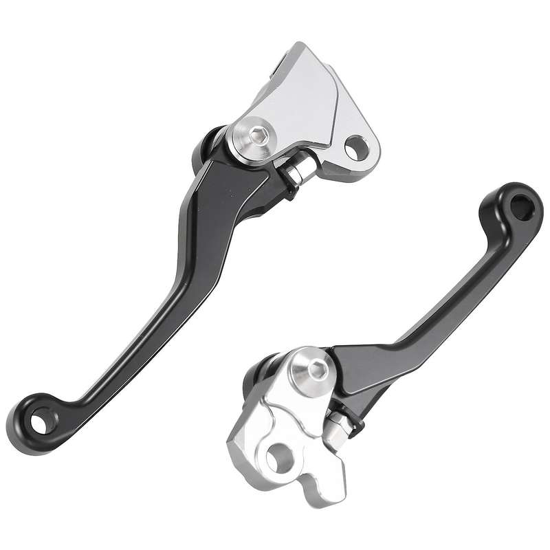 2Pcs Motorcycle Brake Lever Handle CNC Motorcycle Clutch Brake Lever Handle Black for YZ250 YZ250F K