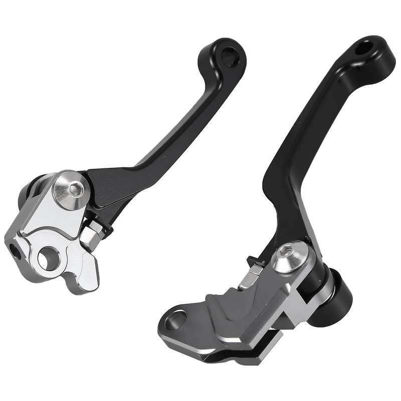 2Pcs Motorcycle Brake Lever Handle CNC Motorcycle Clutch Brake Lever Handle Black for RM125 RM250