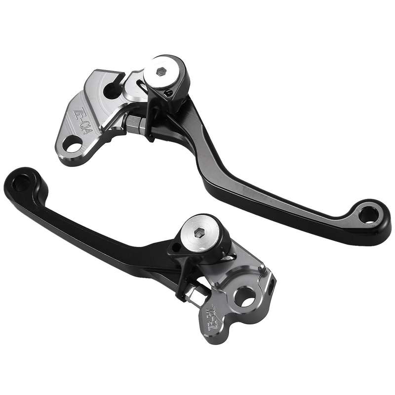 2Pcs Motorcycle Brake Lever Handle CNC Motorcycle Clutch Brake Lever Handle Black for RM125 RM250