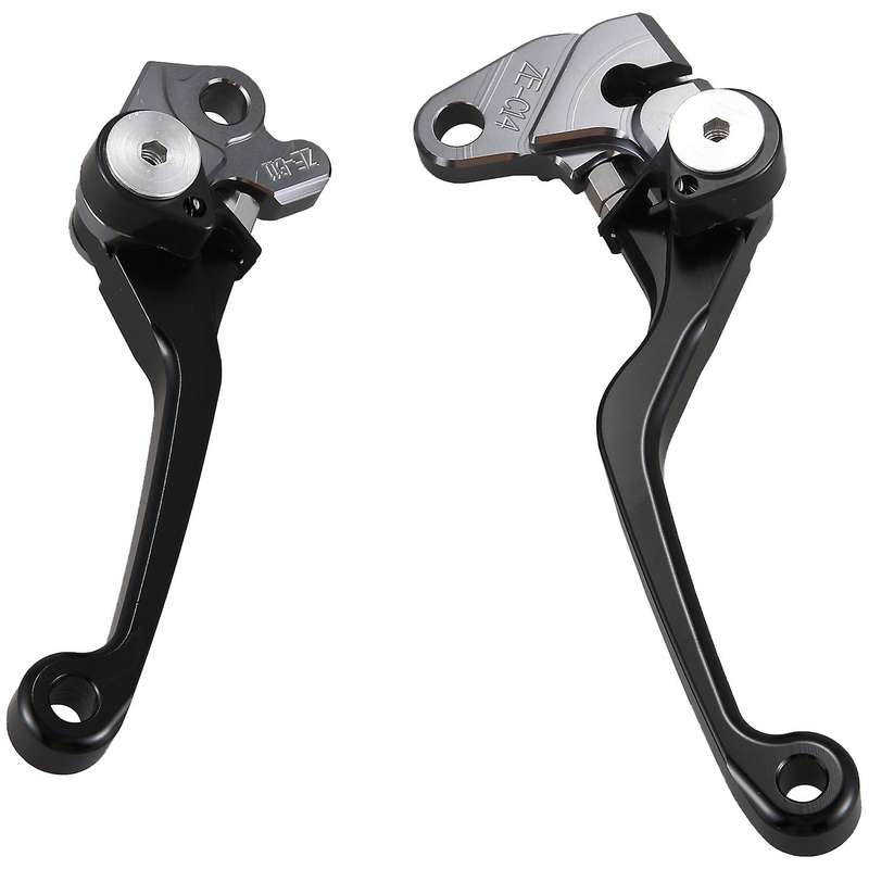 2Pcs Motorcycle Brake Lever Handle CNC Motorcycle Clutch Brake Lever Handle Black for RM125 RM250