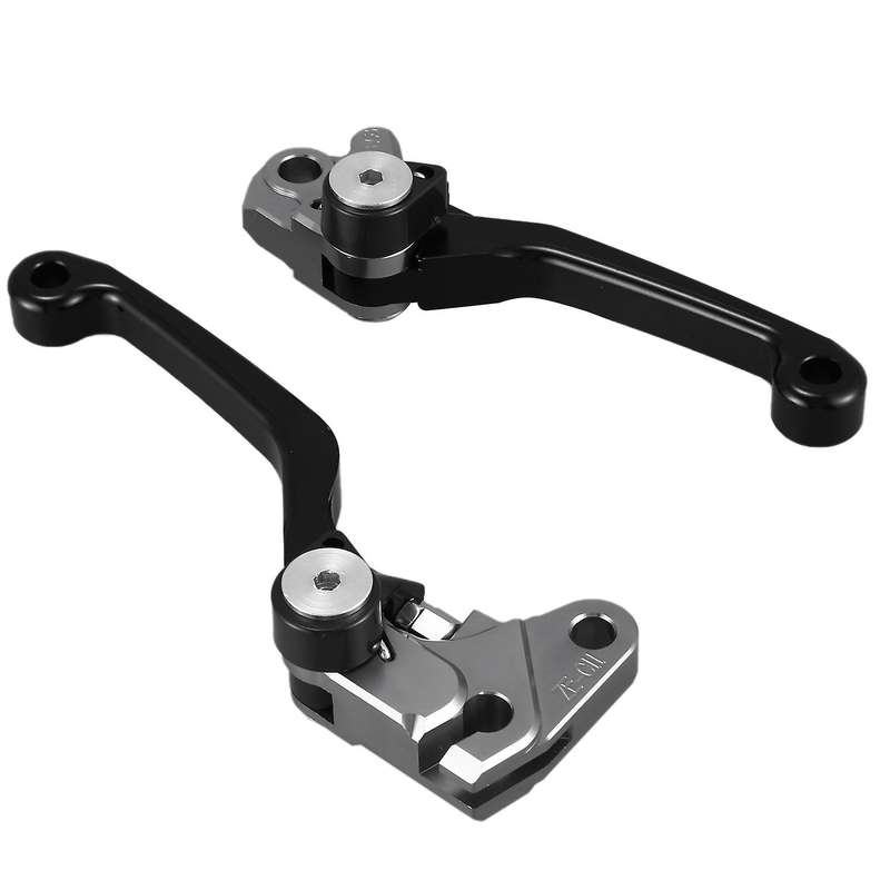 2Pcs Motorcycle Brake Lever Handle CNC Motorcycle Clutch Brake Lever Handle Black for WR250F WR450F