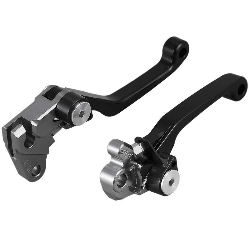 2Pcs Motorcycle Brake Lever Handle CNC Motorcycle Clutch Brake Lever Handle Black for WR250F WR450F