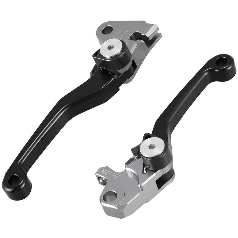 2Pcs Motorcycle Brake Lever Handle CNC Motorcycle Clutch Brake Lever Handle Black for YZ125 YZ250 RM