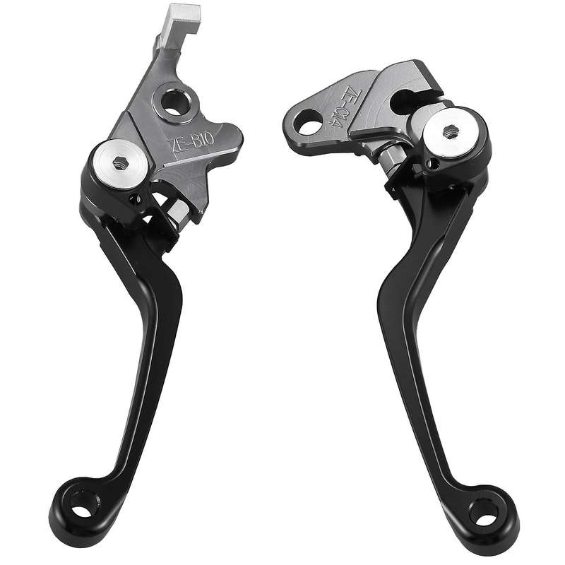 2Pcs Motorcycle Brake Lever Handle CNC Motorcycle Clutch Brake Lever Handle Black for RMX250R DRZ400