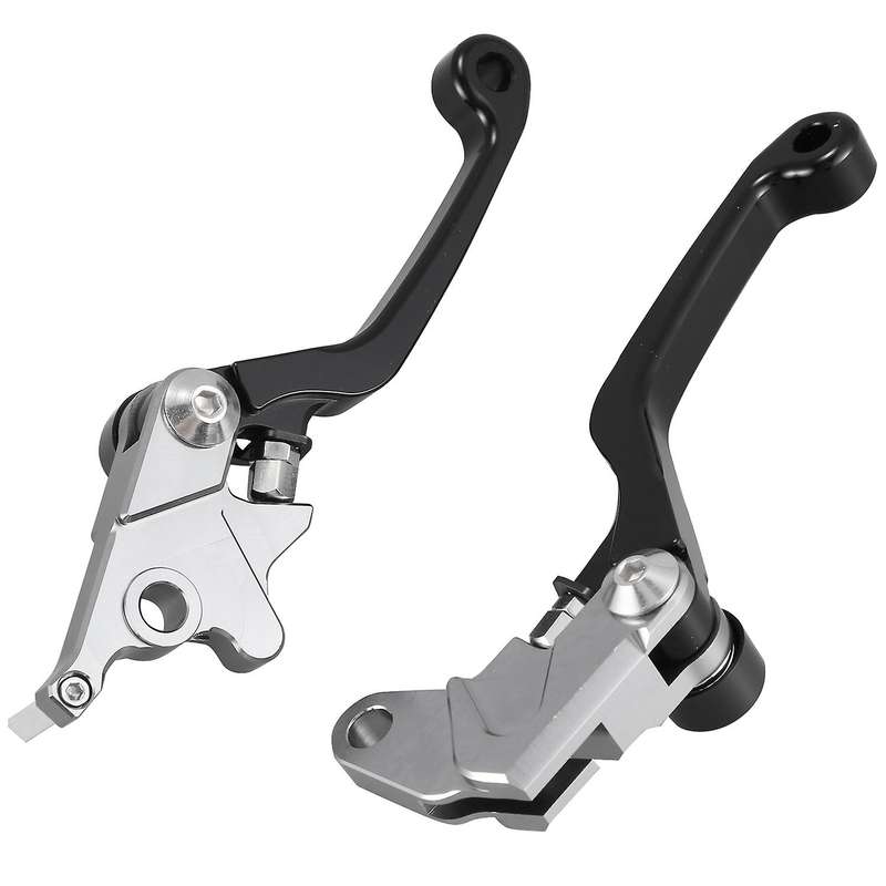 2Pcs Motorcycle Brake Lever Handle CNC Motorcycle Clutch Brake Lever Handle Black for DRZ400S DRZ400