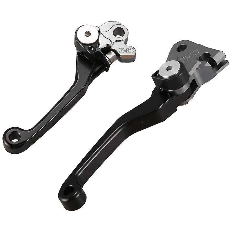 2Pcs Motorcycle Brake Lever Handle CNC Motorcycle Clutch Brake Lever Handle Black for YZ80 YZ85 2015