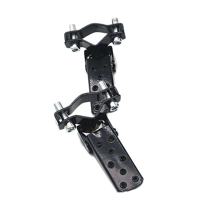 2Pcs Motorcycle Footrests Frame Ankles Folding Rear Passenger Foot Pegs Mount Pedal for Black
