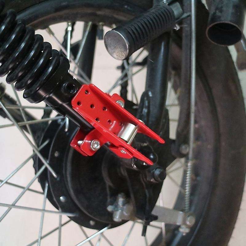 2Pcs Motorcycle Footrests Frame Ankles Folding Rear Passenger Foot Pegs Mount Pedal for Black