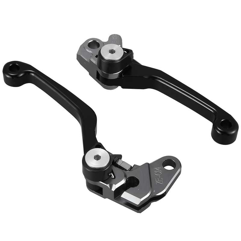 2Pcs Motorcycle Brake Lever Handle CNC Motorcycle Clutch Brake Lever Handle Black for YZ80 YZ85 RM85