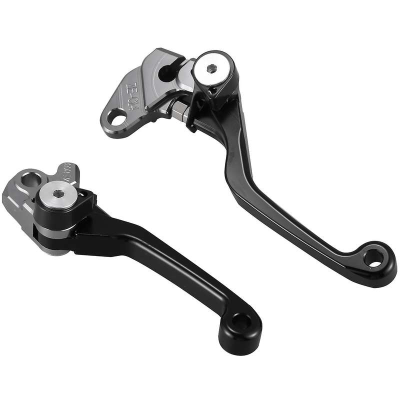 2Pcs Motorcycle Brake Lever Handle CNC Motorcycle Clutch Brake Lever Handle Black for YZ80 YZ85 RM85