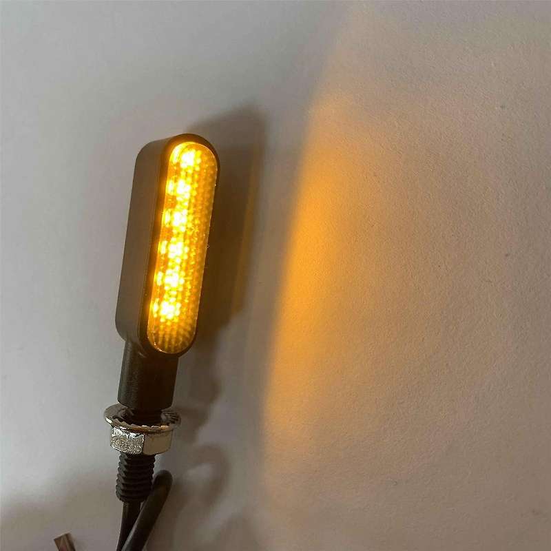 2PCS Motorcycle Dynamic Turn Signals 6LED Motorcycle Blinkers Indicators for Motorbike Scooter Motor