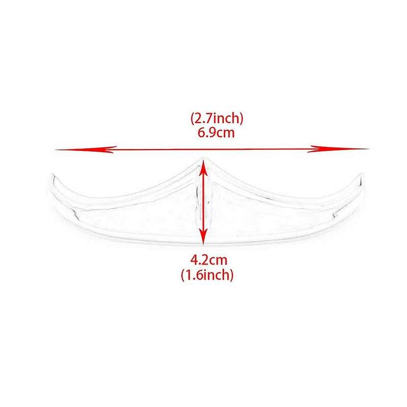 2Pcs Motorcycle Front Rear Trailing Leading Edge Tip Trim Accent for 1998-2019 Touring Road Glide Tr