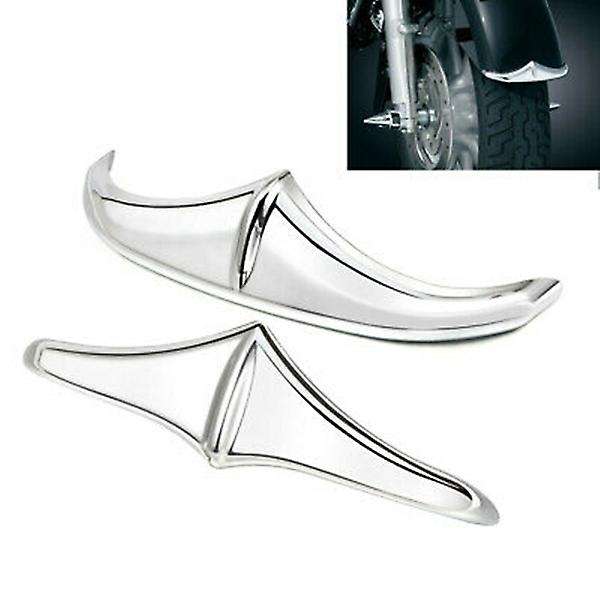 2Pcs Motorcycle Front Rear Trailing Leading Edge Tip Trim Accent for 1998-2019 Touring Road Glide Tr