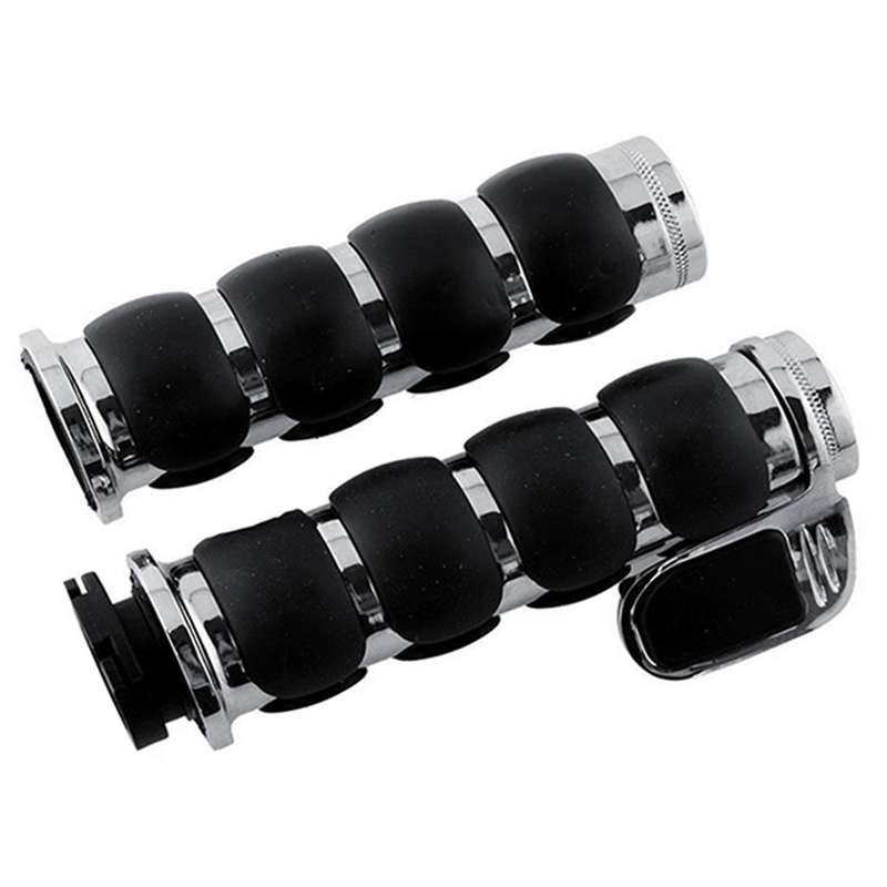 2PCS Motorcycle Handlebars 25Mm Hand Grips Motorcycle Handlebar Grips for XL883 XL1200 VN 750 800 90