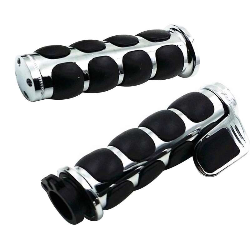 2PCS Motorcycle Handlebars 25Mm Hand Grips Motorcycle Handlebar Grips for XL883 XL1200 VN 750 800 90