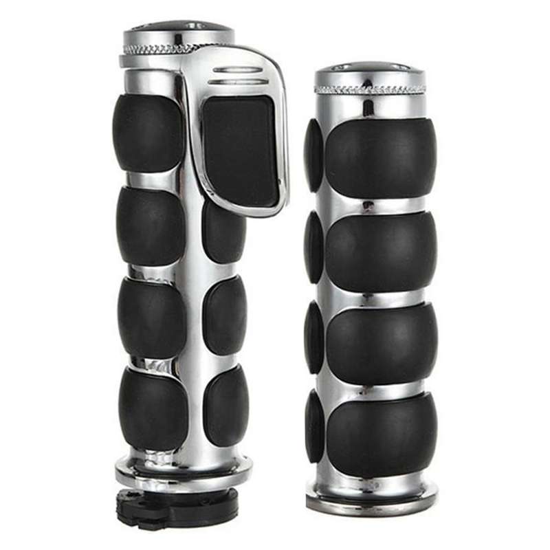 2PCS Motorcycle Handlebars 25Mm Hand Grips Motorcycle Handlebar Grips for XL883 XL1200 VN 750 800 90