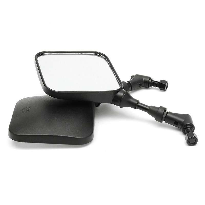 2pcs Motorcycle Rear View Mirror Black for Suzuki Dr 200 250 Dr350 Drz 400 Dr650