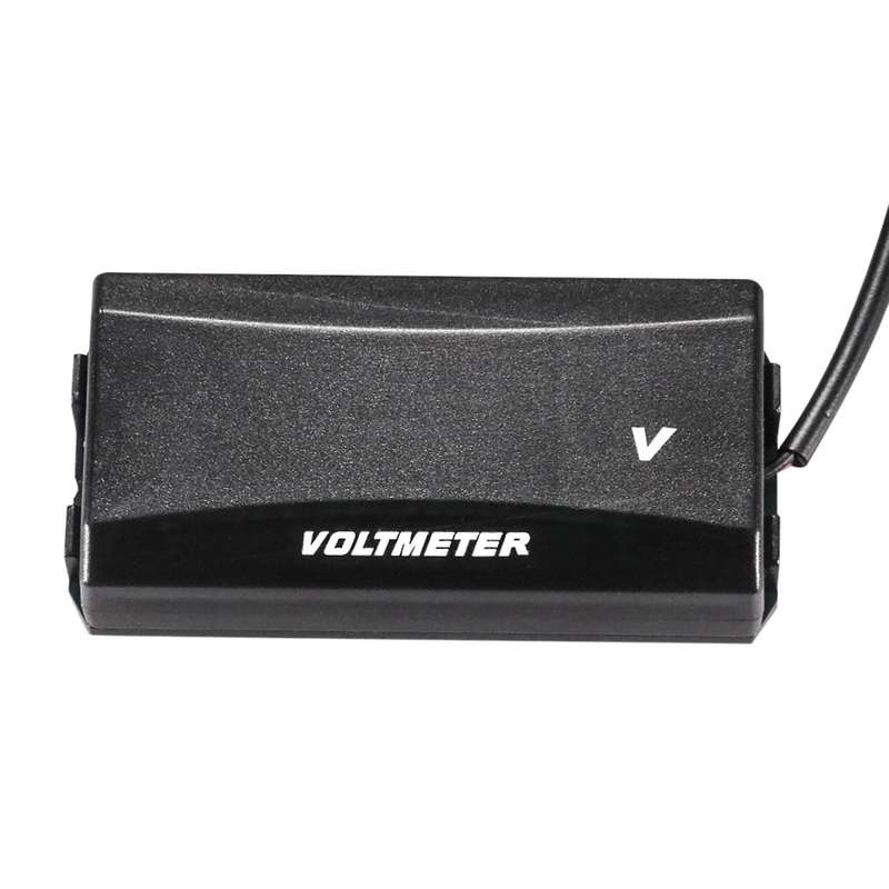 2Pcs Motorcycle Mini LED Display Digital Voltmeter Meter Voltage Tester Reverse Connection Protectio