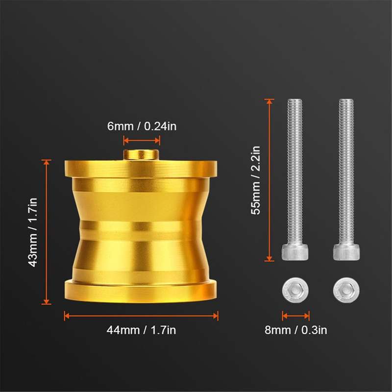2Pcs Motorcycle Rear Seat Backrest Heighten Raised Cushion Supports for TMAX500 T-MAX530 Golden