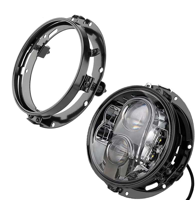 2PCs Mounting Bracket for 7Inch LED Headlight Round Ring Headlight Mount Lamp Holder Brackets for Wr