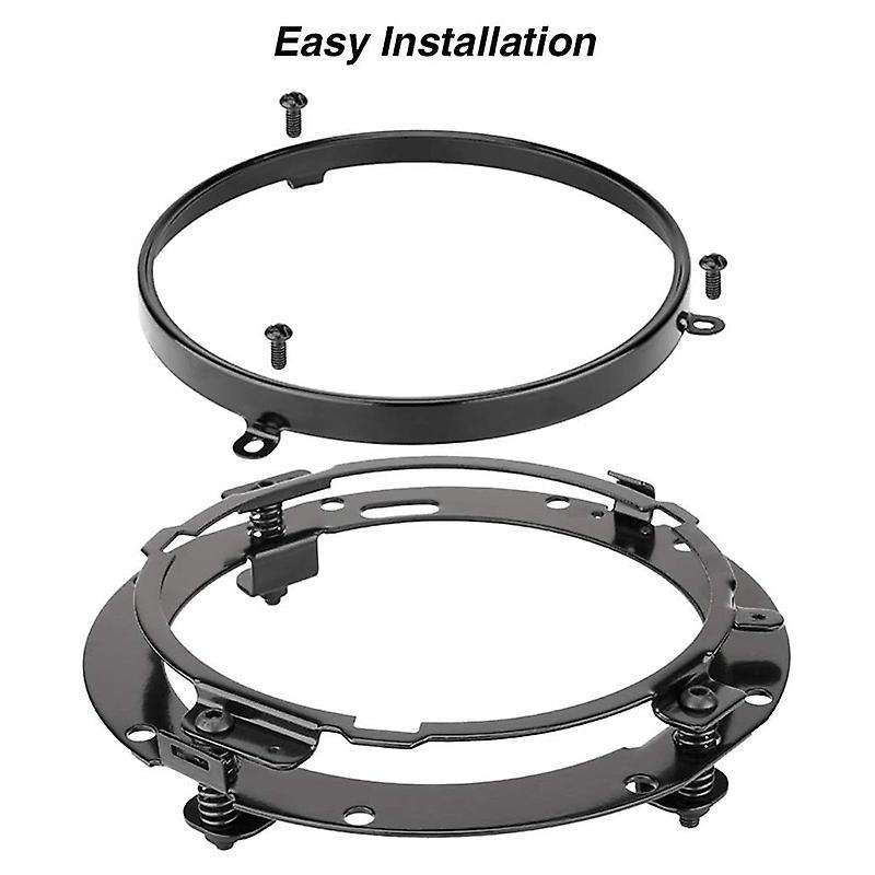 2PCs Mounting Bracket for 7Inch LED Headlight Round Ring Headlight Mount Lamp Holder Brackets for Wr