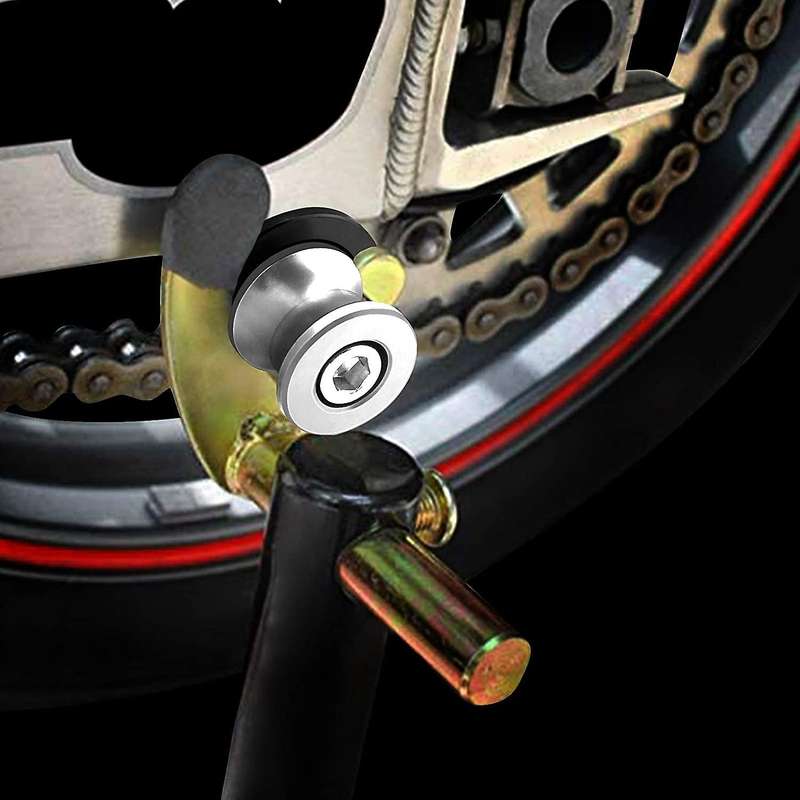 2PCS Motorcycle Swing Arm M6 Slider Spool Stand Screw Bolt for YZF-R3 15-19 YZF-R1 98-17 YZF-R6 1999