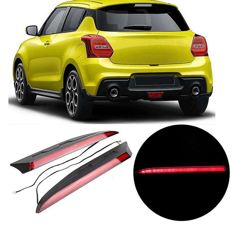 2PCS Multi-Functions LED Rear Fog Lamp Pillar Light Bumper Light Warning Brake Light Decoration for