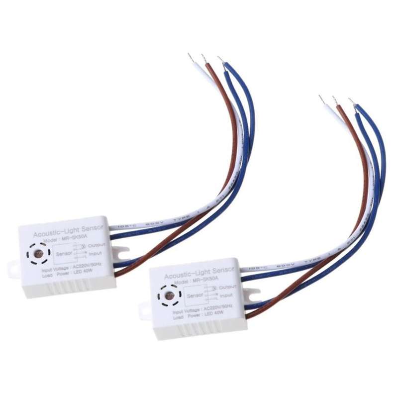 2pcs Mr-sk50a Home Improvement Smart Switch Module 220v Detector Sound Voice Sensor Intelligent Aut