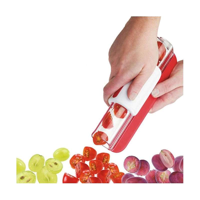 2pcs Multi-function Tomato Slicer Grape Cutter Small Fruit Cutter Grape Kitchen Accessories Cake De