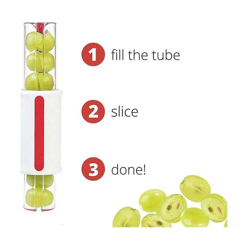2pcs Multi-function Tomato Slicer Grape Cutter Small Fruit Cutter Grape Kitchen Accessories Cake De