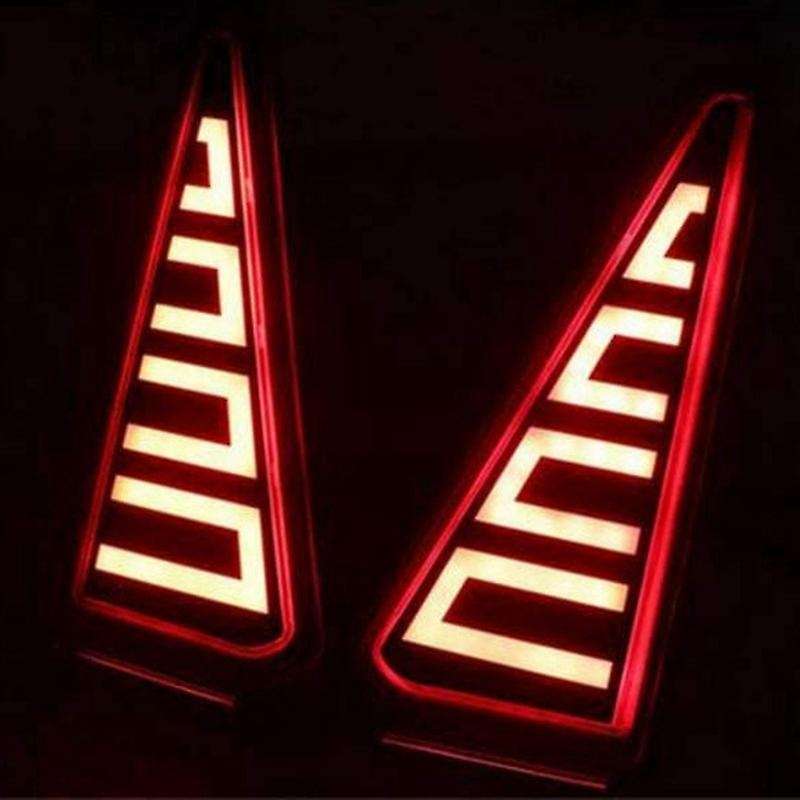 2PCS of Car LED Light Rear Bumper Brake Turn Signal Lights Night DRL for Noah Voxy 80 2016-2019 Blac