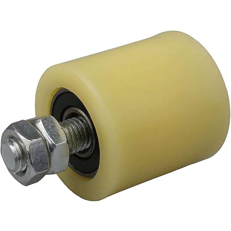 2PCS Nylon Steel Flat Roller Wheel 6201 M12 Screw Compatible Sliding Gate