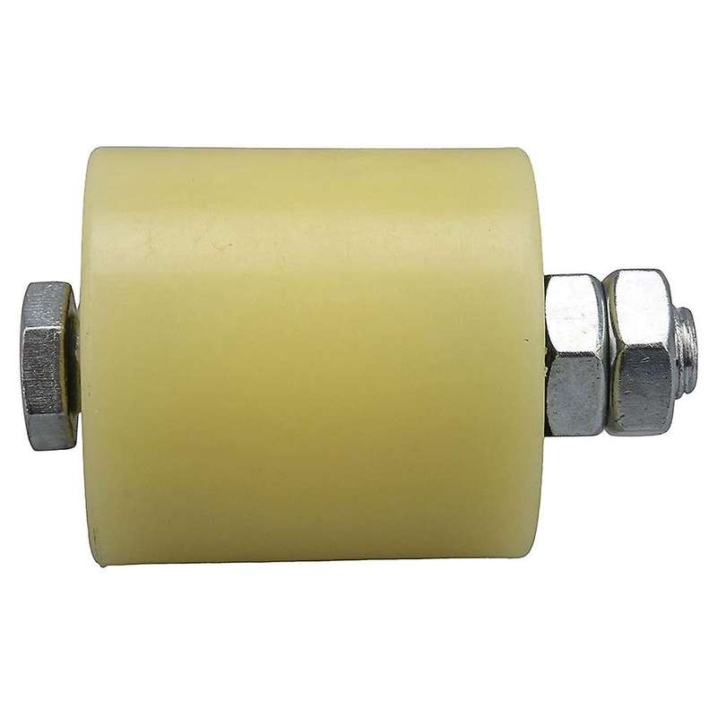 2PCS Nylon Steel Flat Roller Wheel 6201 M12 Screw Compatible Sliding Gate