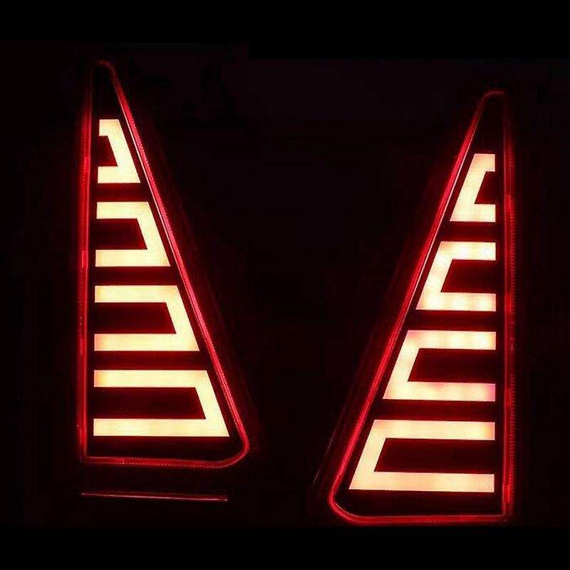 2PCS of Car LED Light Rear Bumper Brake Turn Signal Lights Night DRL for Noah Voxy 80 2016-2019 Red