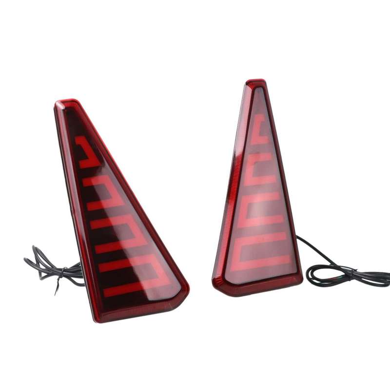 2PCS of Car LED Light Rear Bumper Brake Turn Signal Lights Night DRL for Noah Voxy 80 2016-2019 Red