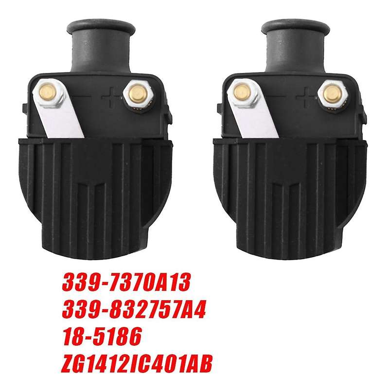 2pcs Outboard Boat Ignition Coil 339-832757a for Mercury Mariner 6-225hp Engine 339-7370a13 339-8357