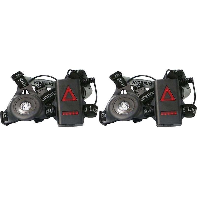 2Pcs Outdoor Sport Running Lights LED Night Cycling Flashlight Warning Bike Light USB Chest Lamp Wal