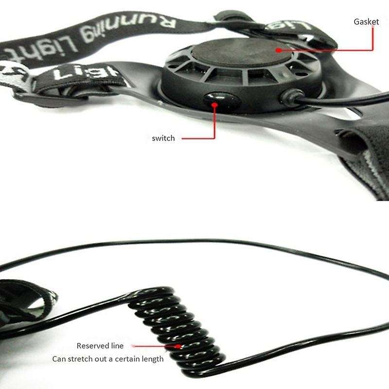 2Pcs Outdoor Sport Running Lights LED Night Cycling Flashlight Warning Bike Light USB Chest Lamp Wal