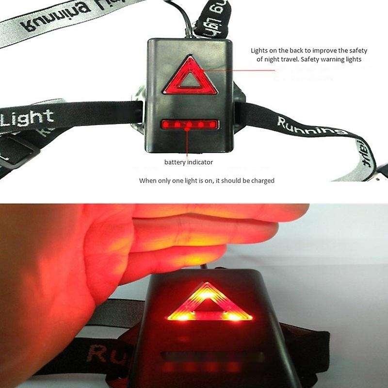 2Pcs Outdoor Sport Running Lights LED Night Cycling Flashlight Warning Bike Light USB Chest Lamp Wal