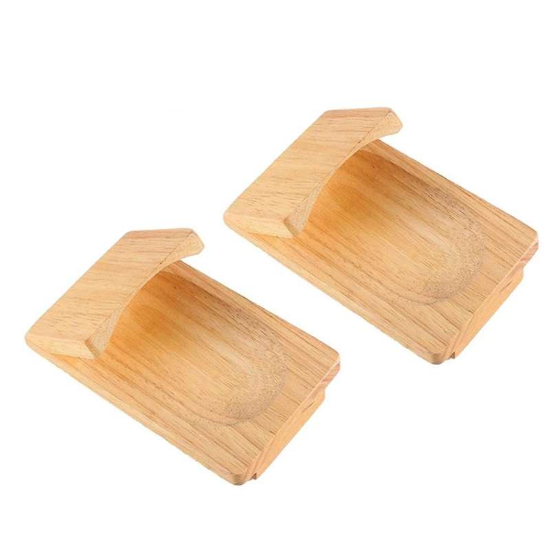 2Pcs Oyster Shucker Handguard Oyster Shucking Clamp Seafood Oyster Shucker Tool Wooden Oyster Shuck