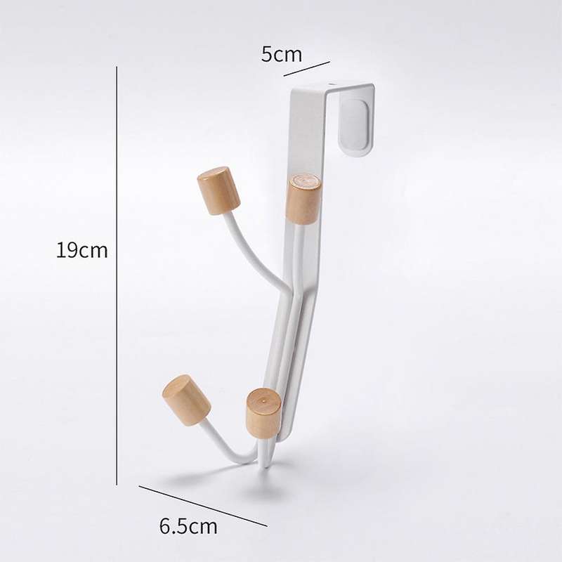 2Pcs over the Door Hooks, Towel Rack Hooks for Hanging Coats Hats Towels Bathrooms Living Room with