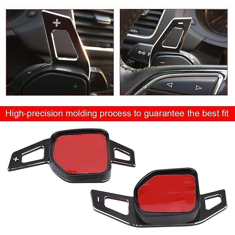 2Pcs Paddles Extension Steering Wheel Direct Shift Paddle Extension Aluminum Alloy Shifter Extension