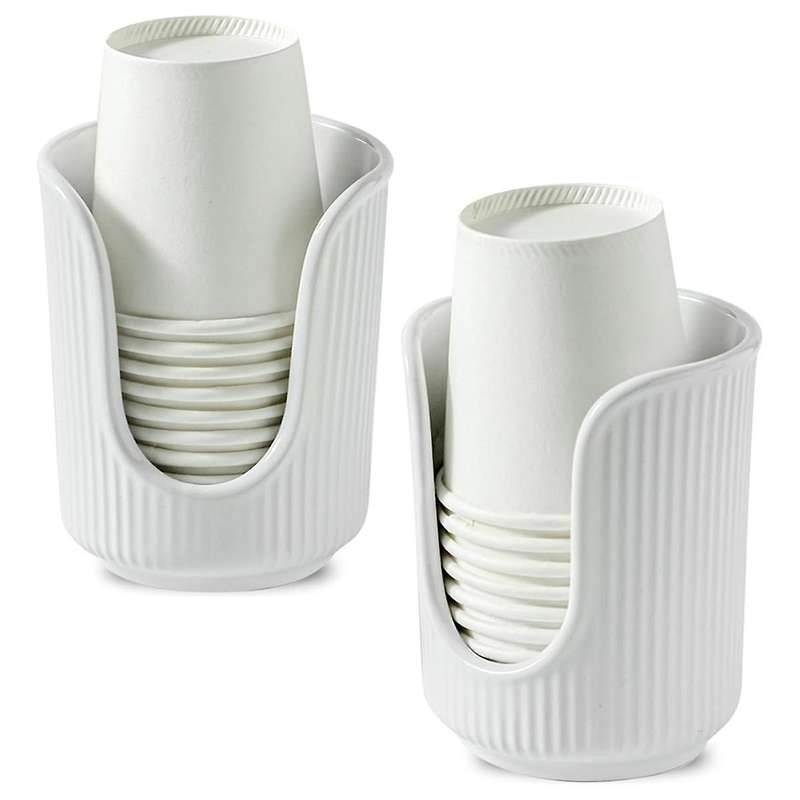 2pcs Paper Cup Holder, Disposable Cup Holder, Desktop Cup Holder, Multifunctional Cup Storage Rack