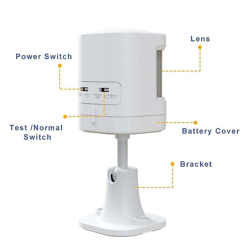 2Pcs P20 433MHz Wireless Anti-Pet Infrared Detector Indoor PIR Motion Detector for WIFI GSM Home Sec