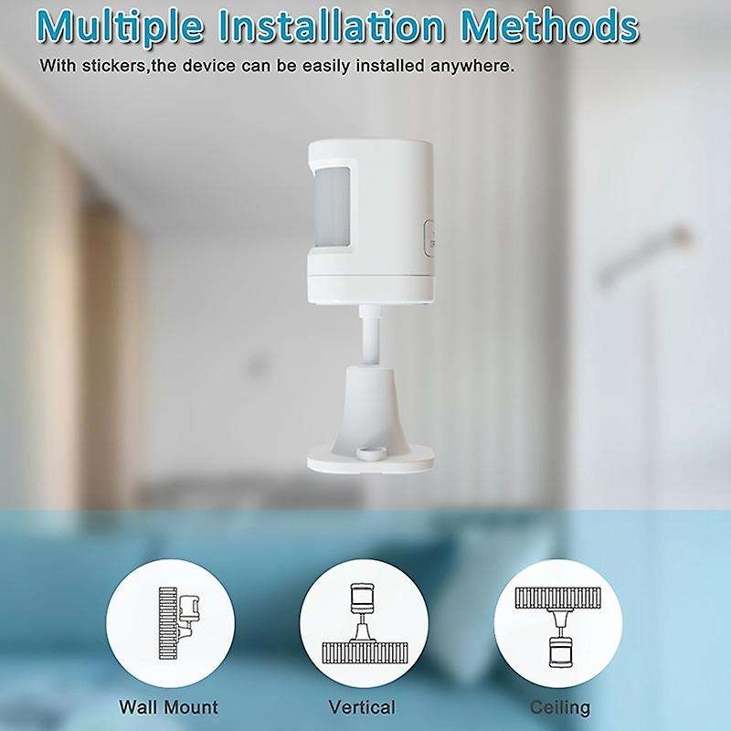 2Pcs P20 433MHz Wireless Anti-Pet Infrared Detector Indoor PIR Motion Detector for WIFI GSM Home Sec