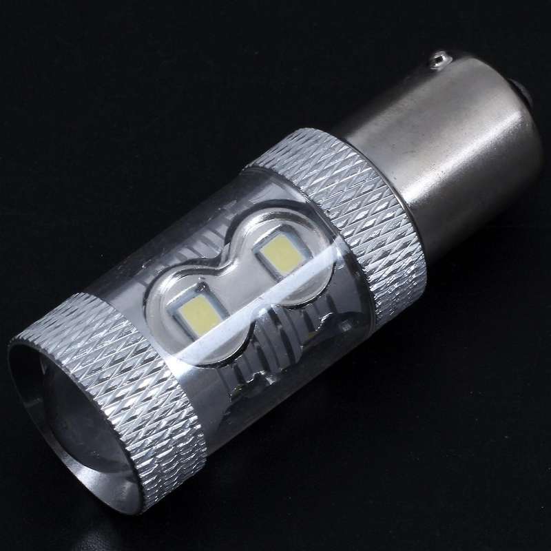 2Pcs P21W Ba15S 1156 50W Led Car Turn Signal Tail Light Backup Light Bulb Car Shape