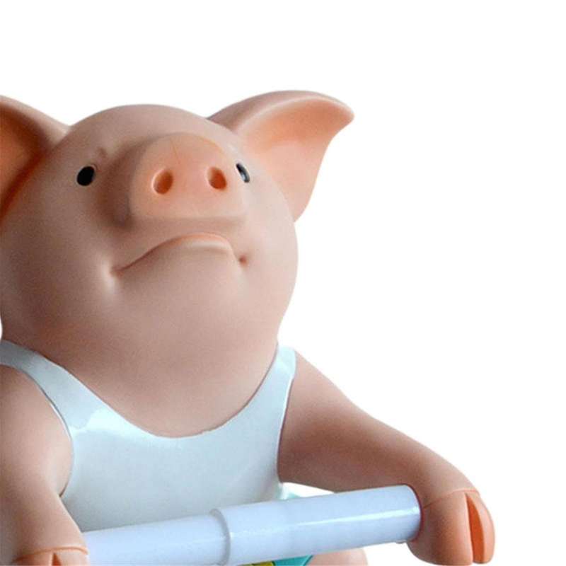 2PCS Pig Funny Toilet Paper Holder Toilet Organizer Wall Mounted Animal Figurine Toilet Tissue Hold