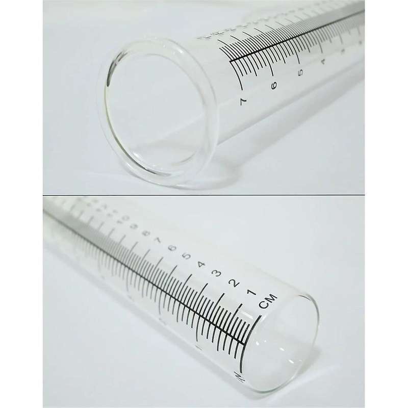 2pcs Plastic Rain Gauge Replacement Tube with 7 Inch Capacity Rain Water Gauge for Garden Yard Outdo